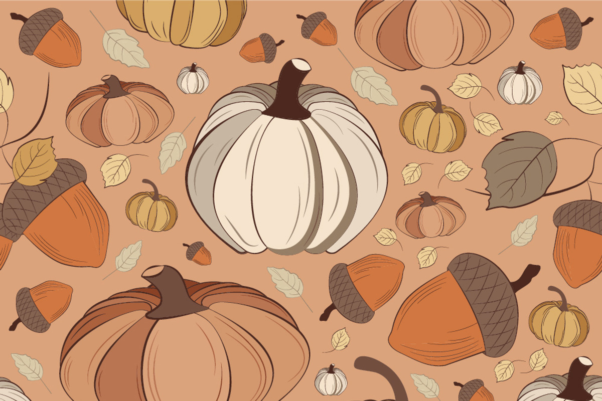 Set of Vintage Fall Patterns, a Pattern Graphic by JYa_Design (Photo 3 of 8)