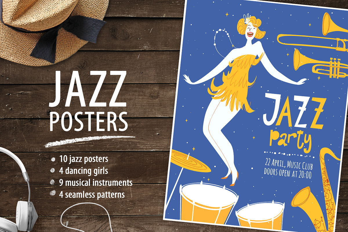 Jazz Posters, an Illustration by Giraffarte (Photo 1 of 7)