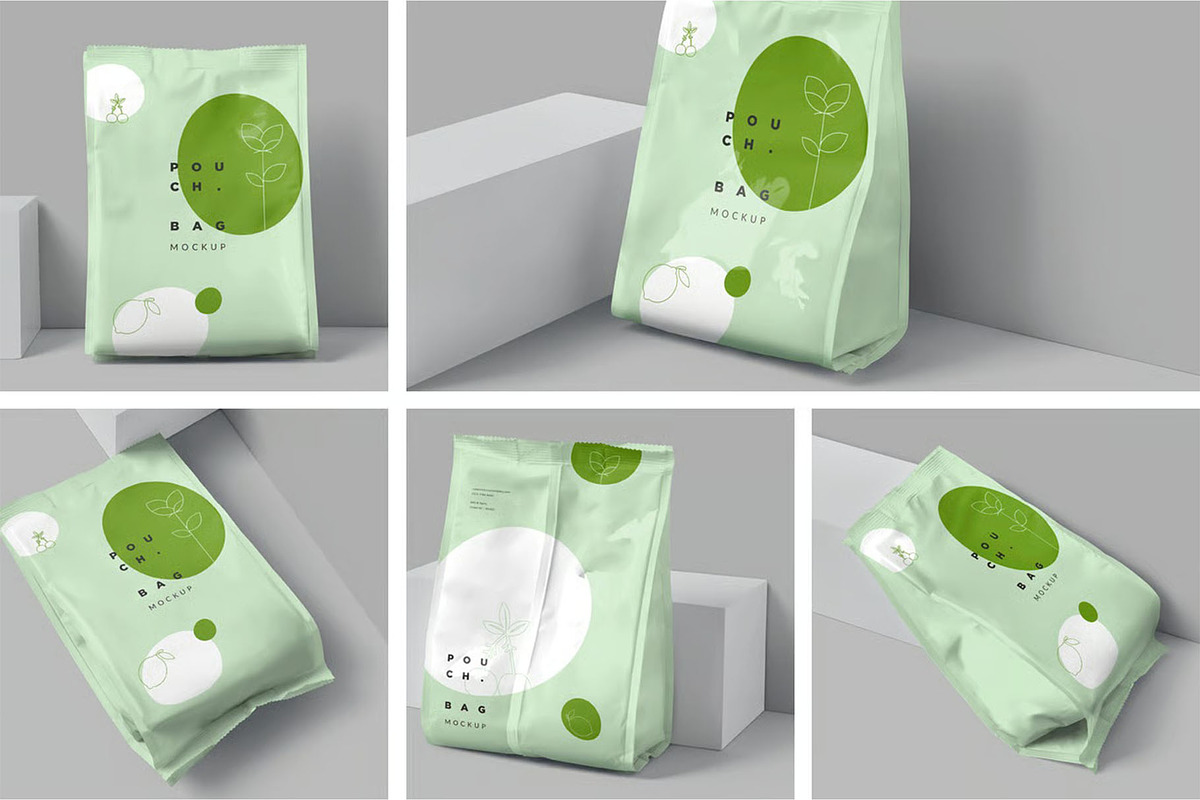 Tea Pouch Mockup, a Packaging Mockup by megostudi0 (Photo 1 of 7)
