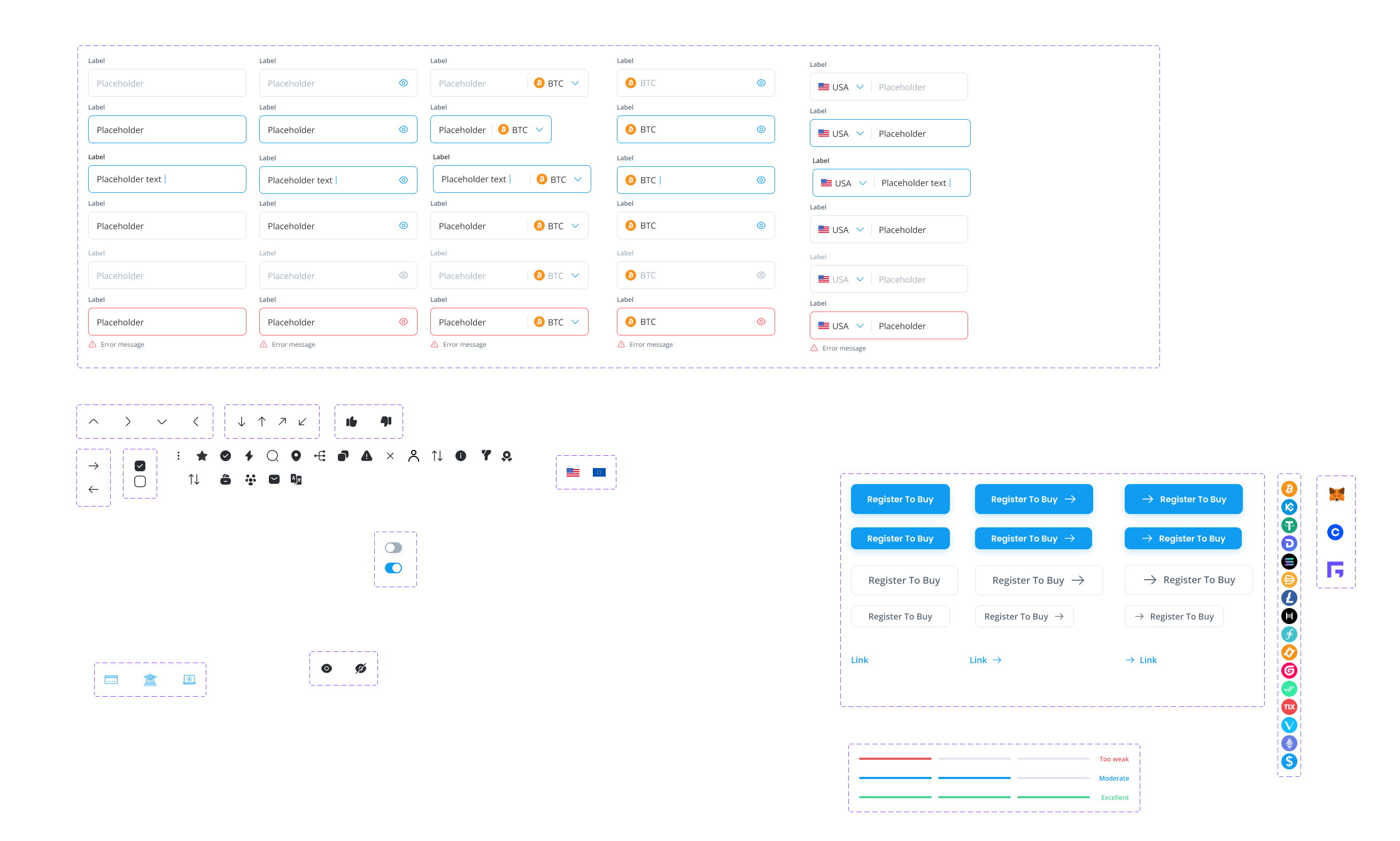 Crypto Website Ui Kit by Iankirk4849 | Creative Market