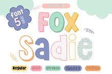 Fox Sadie 5 Fonts Style