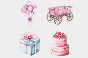 Watercolor Pink Silly Girly Goose Cl, a Seasonal Illustration by Design Market (Thumbnail 5 of 5)