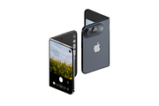 Flip iPhone Duo Mockup, an iPhone Mockup by DSNA Mockup (Thumbnail 5 of 5)