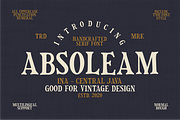 Absoleam Vintage Rough, a Sans Serif Font by 24Design Studios (Thumbnail 2 of 7)