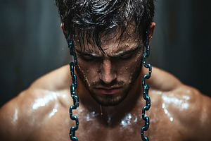 Intense workout session focusing on, a Photo by Tanuart