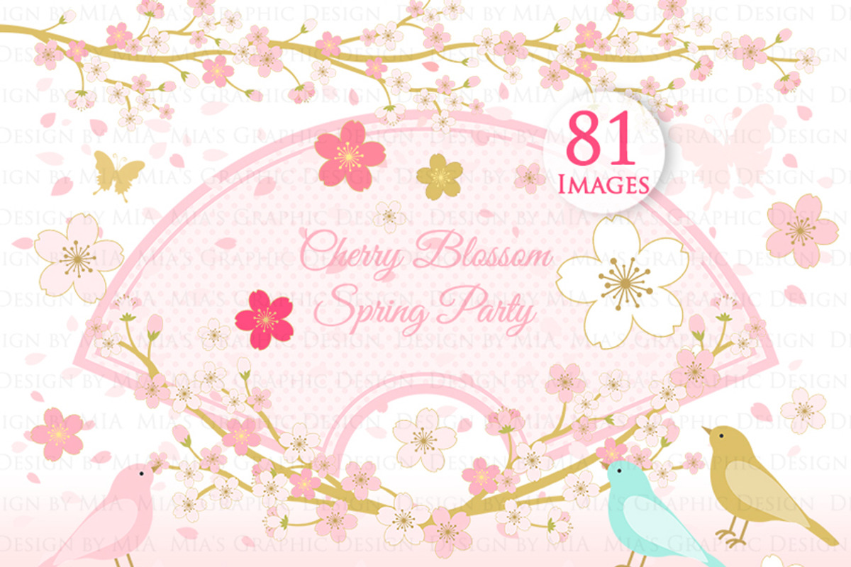 Cherry Blossom, Japanese Sakura, an Illustration by Mia's Graphic Design (Photo 3 of 9)