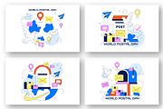 10 World Postal Day Illustration, a Person Illustration by denayunebgt (Thumbnail 2 of 4)