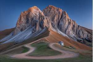 A viewpoint in the Dolomites Alps, a Person Photo by ZinetroN