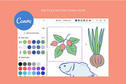 Farmers Market, a Food Illustration by vanloveart (Thumbnail 4 of 7)
