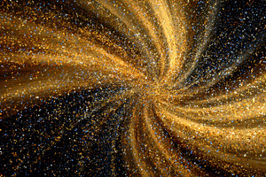 Swirling galaxy with bright stars, a Photo by Pavel_design
