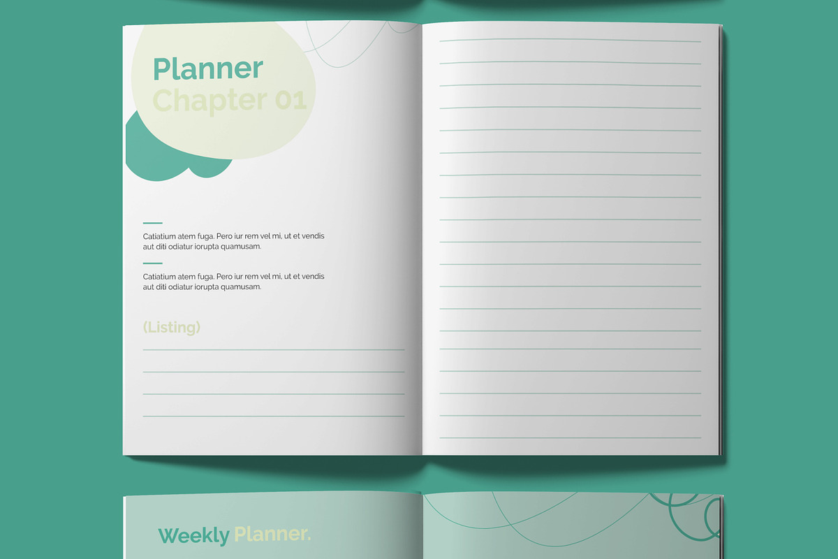Workbook Planner Design Template