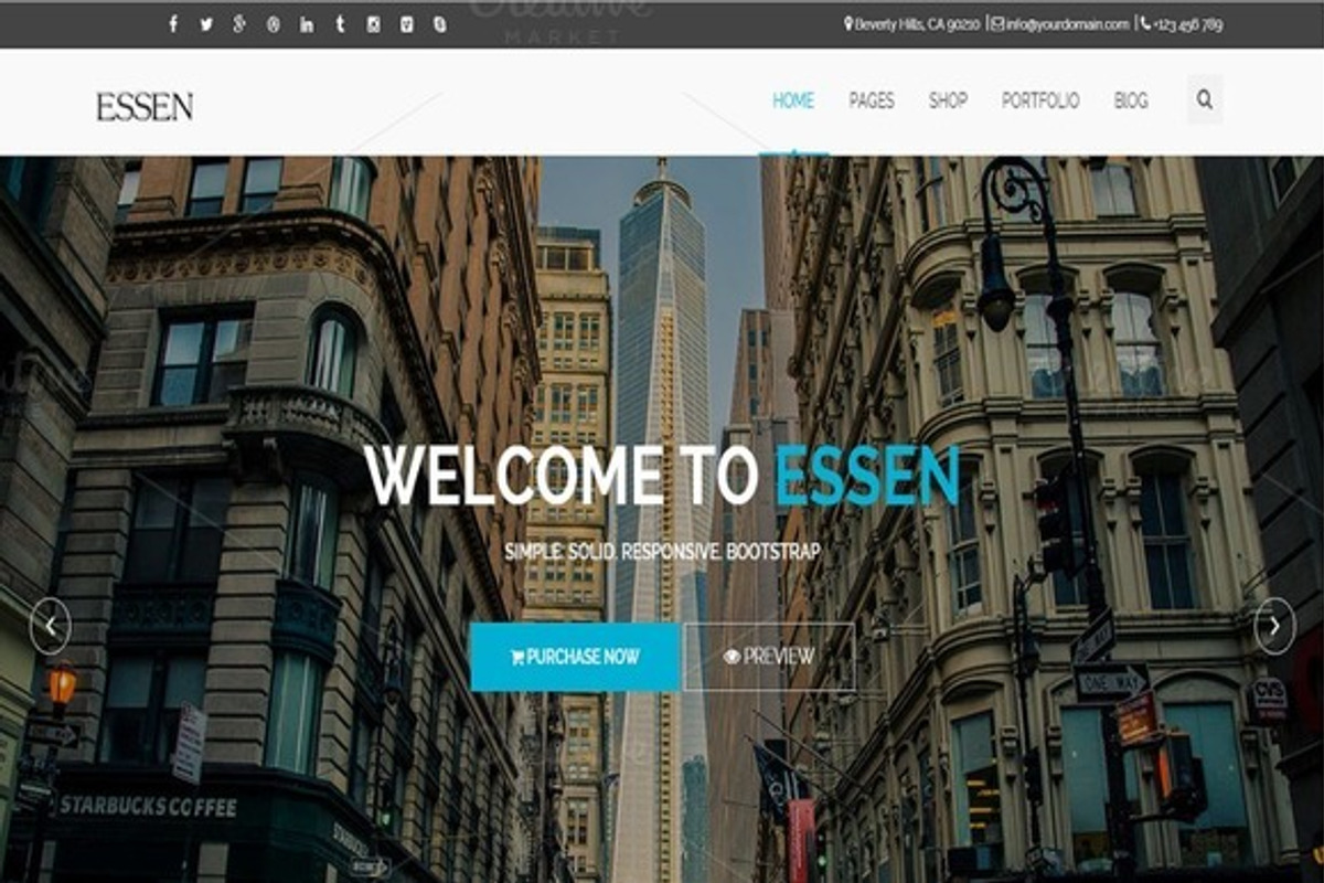 ESSEN - Responsive Website Template, a Websites & App Template by Reviant Web Experts