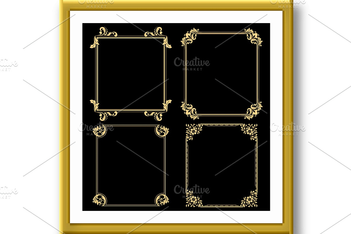 Decorative line art frames for, an Object Graphic by RODINA (Photo 2 of 3)