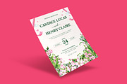 Floraline Wedding Invitation, an Invitation Template by dokudokunomi (Thumbnail 2 of 4)