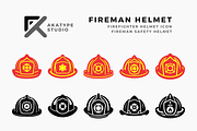 Fireman Helmet Icon Vector, an Icon by Akatype Studio (Thumbnail 1 of 3)