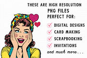 Pop Art Valentine Clipart, an Illustration by Libby Wishes (Thumbnail 7 of 9)