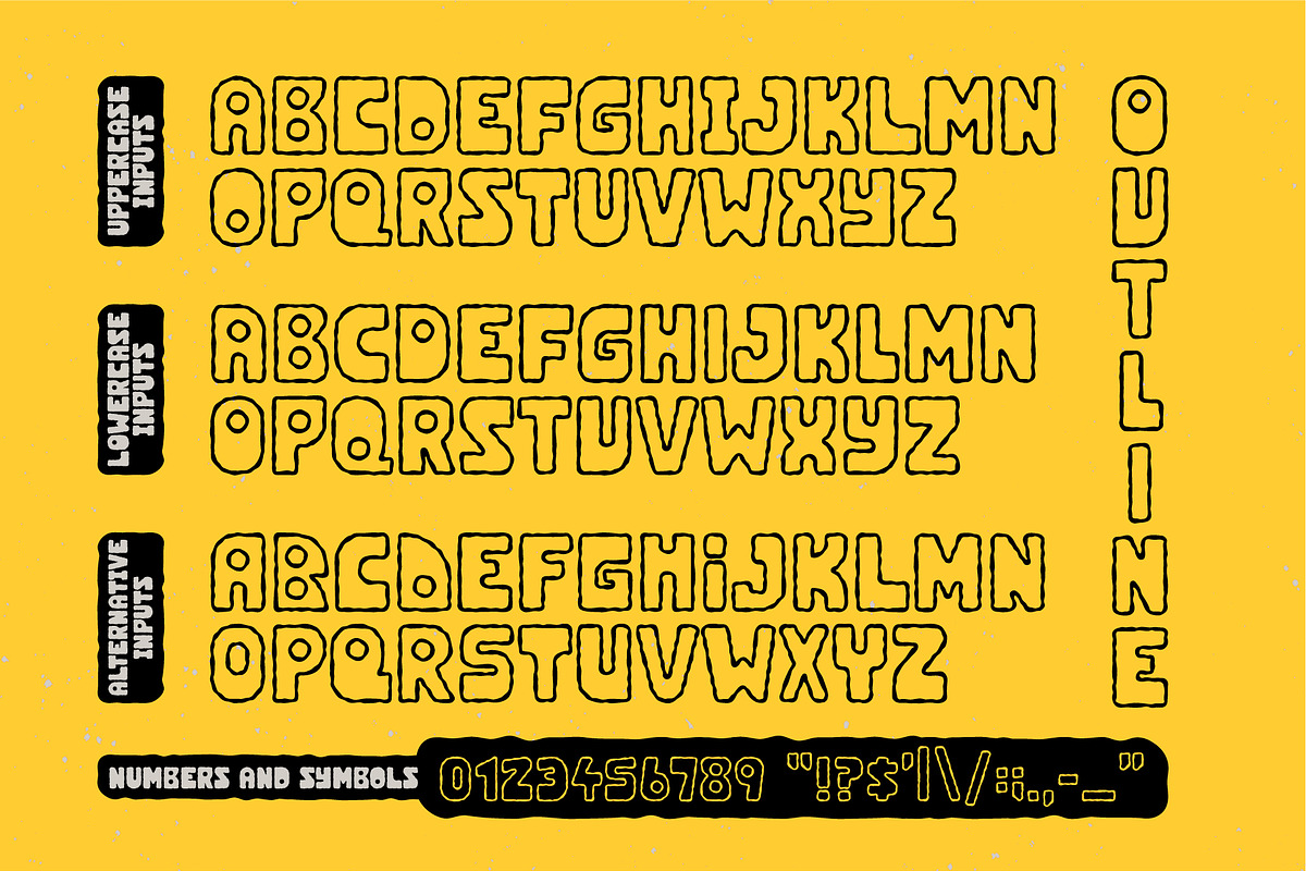 Odd Font | Wobbly Blocky Font, a Sans Serif Font by HeyAidan (Photo 3 of 6)