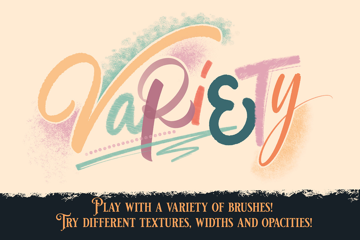 Procreate Lettering Brush Pack, a Brush Add-On by Debi Sementelli (Photo 4 of 14)