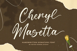 Cheryl Masetta Modern Script Font