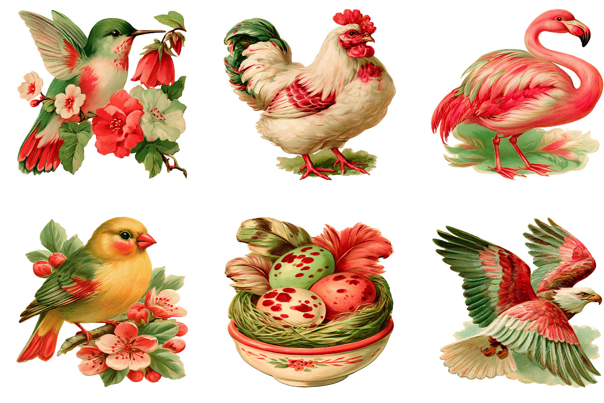 Watercolor Birds Clipart, a Seasonal Illustration by CreationArt (Photo 3 of 5)