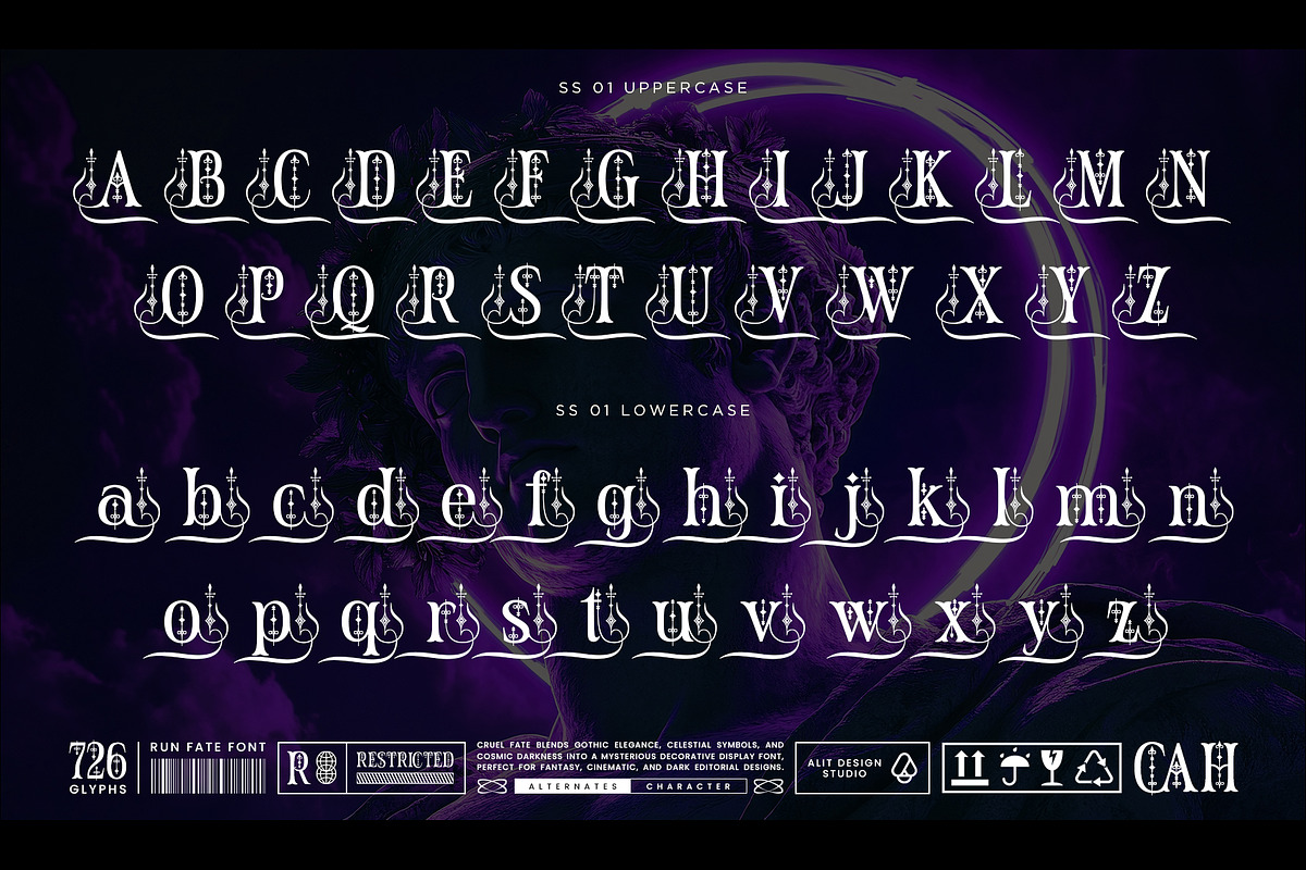 Rune Fate Typeface, a Serif Font by alit design (Photo 4 of 15)