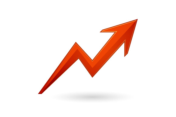 Growth Chart. Vector Illustration.