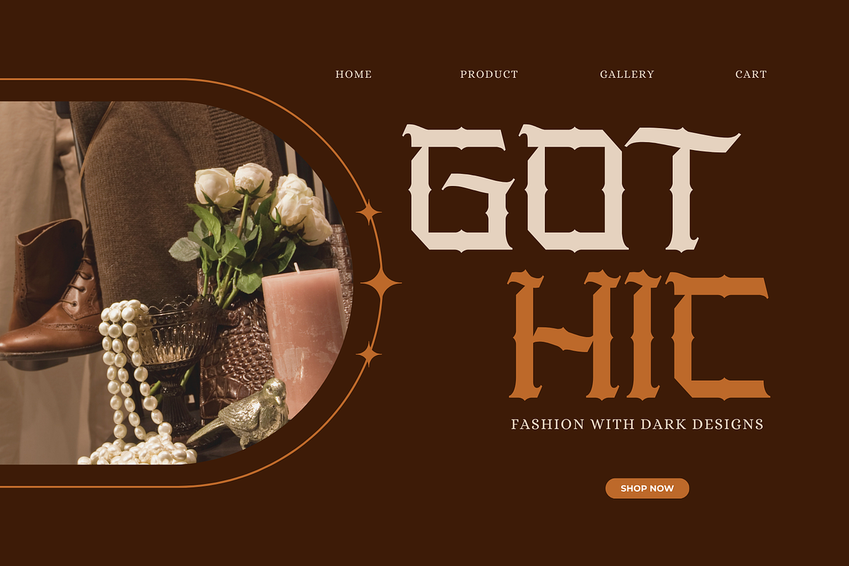 Nerog Gothic - Blackletter Logo Font, a Blackletter Font by Nirmana Visual (Photo 2 of 10)