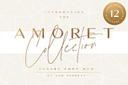 The Amoret Font Duo + 12 Logos, a Sans Serif Font by Sam Parrett (Thumbnail 1 of 12)