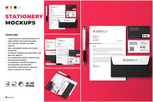 Stationery Mockup Sets, an Advertising Mockup by Artnivora.Std