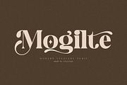 Mogilte Modern Ligature Serif, a Script Font by Storytype Studio (Thumbnail 1 of 15)