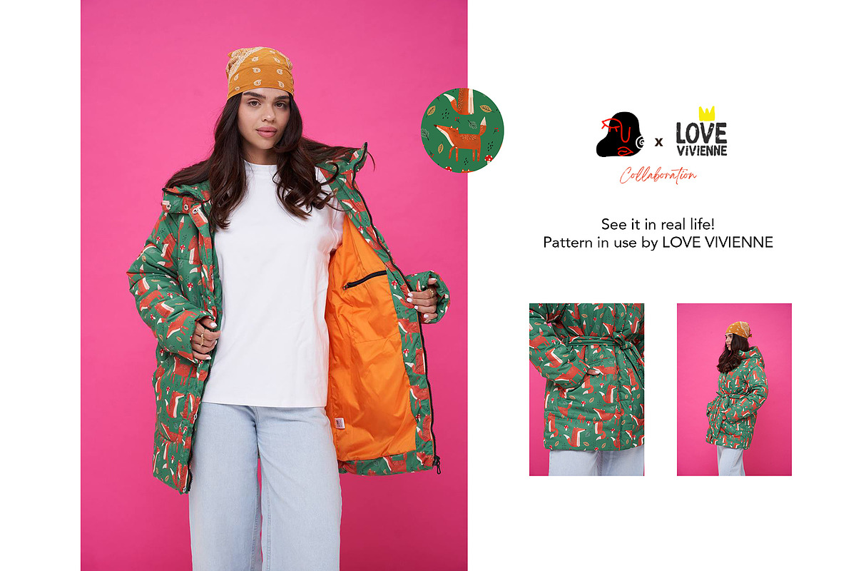 Foxy Tales — Seamless Patterns, a Pattern Graphic by Alona Savchuk (Photo 10 of 10)