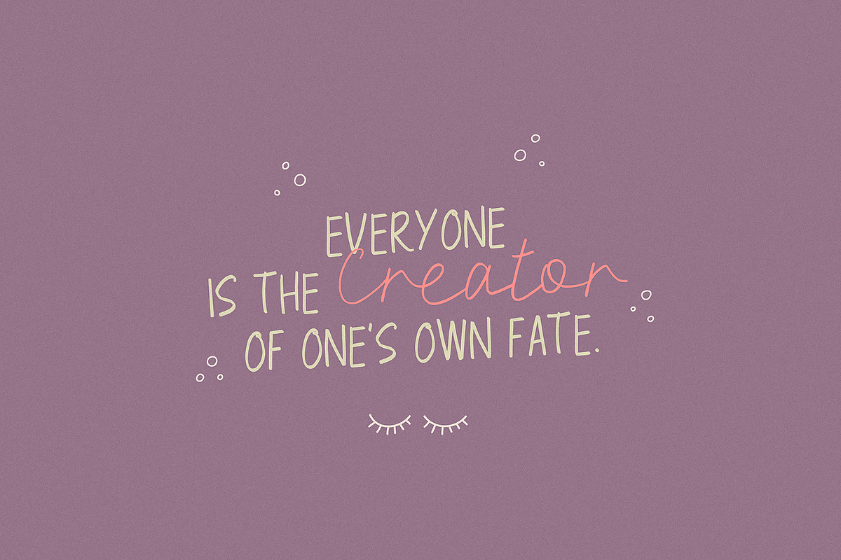Golden Clouds Font Duo & Doodles, a Script Font by Anastasia Cuza (Photo 9 of 12)