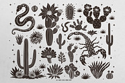 West Dreamer vector linocut graphics, an Object Graphic by DariSmartArt (Thumbnail 11 of 15)