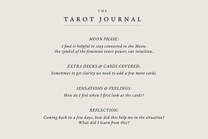 Tarot Journal - Botanical Theme