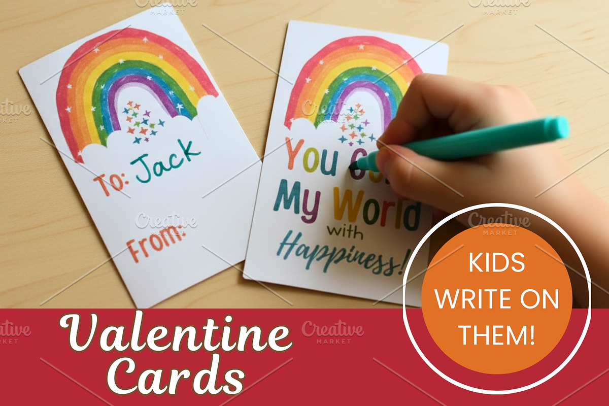Valentine’s Cards Templates, a Print Template by Sunny Jar Designs (Photo 5 of 6)