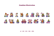 Christmas Groovy Element, an Illustration by HunEyy (Thumbnail 4 of 7)