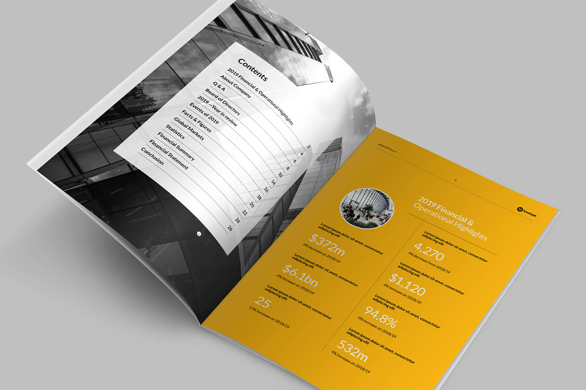Kreatype Annual Report, a Brochure Template by Kreatype Studio (Photo 4 of 8)