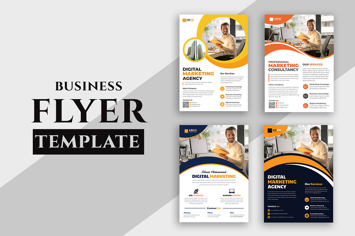 Digital Marketing Agency Flyer, a Flyer Template by nandinigraphics