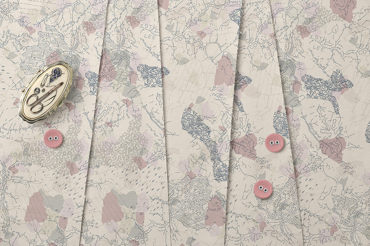 Abstract Topographic Map Pattern, a Pattern Graphic by StudioGlouna (Photo 3 of 5)