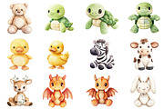 Vintage Knitted Plush Baby Animals, an Illustration by CitraGraphics (Thumbnail 2 of 5)