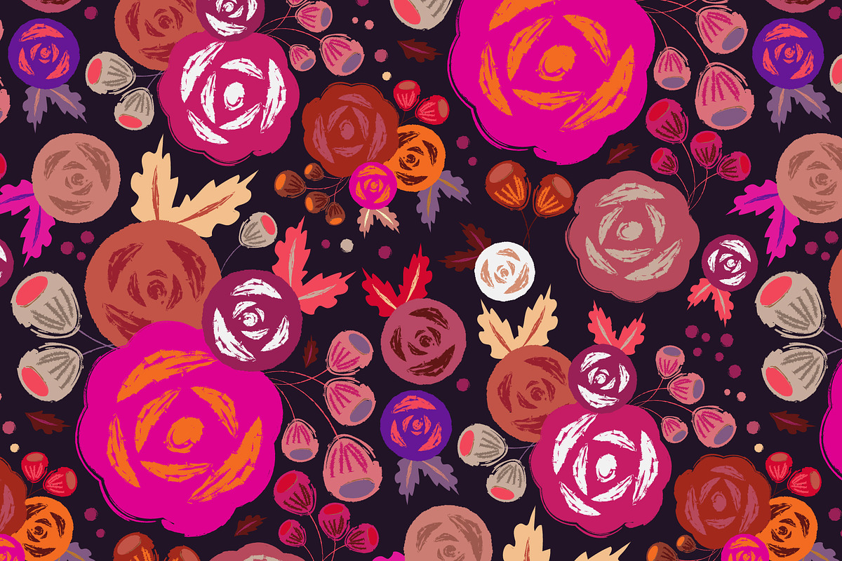 Beautiful Floral Patterns, a Pattern Graphic by Anny Cecilia Walter (Photo 1 of 4)