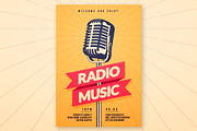 Retro Style Radio Or Concert Poster, an Object Illustration by Black White Mouse Design (Thumbnail 2 of 4)