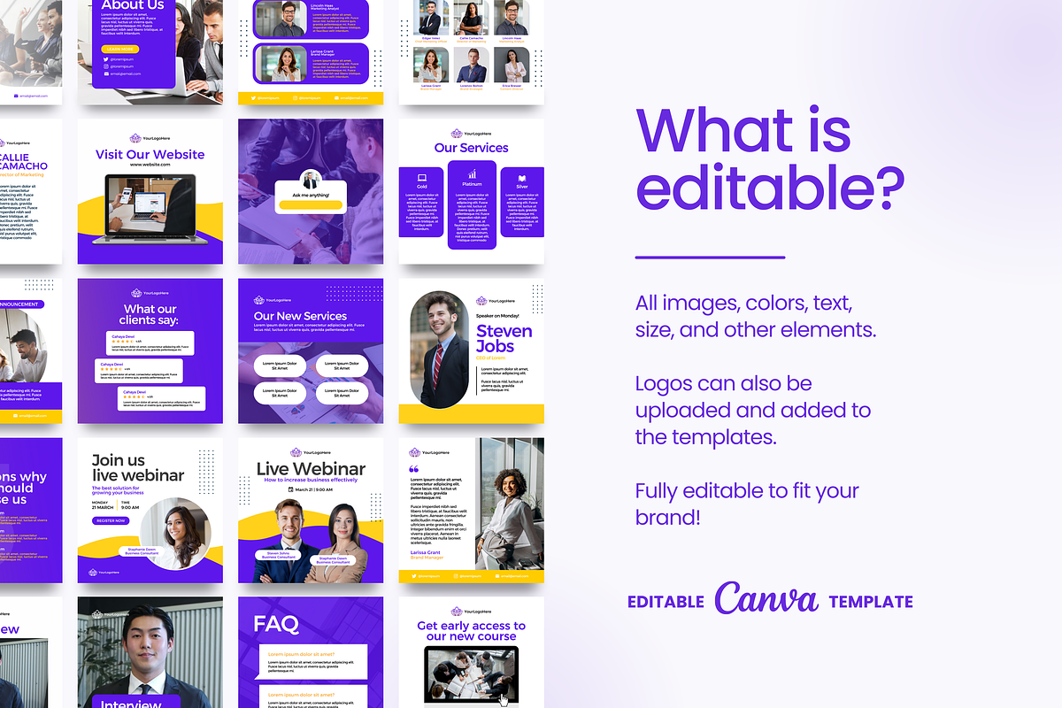 Social Media Kit | Posts and Banners, a Social Media Template by Studio B | Canva Template (Photo 9 of 10)