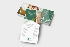 Funeral Service DL Card Template