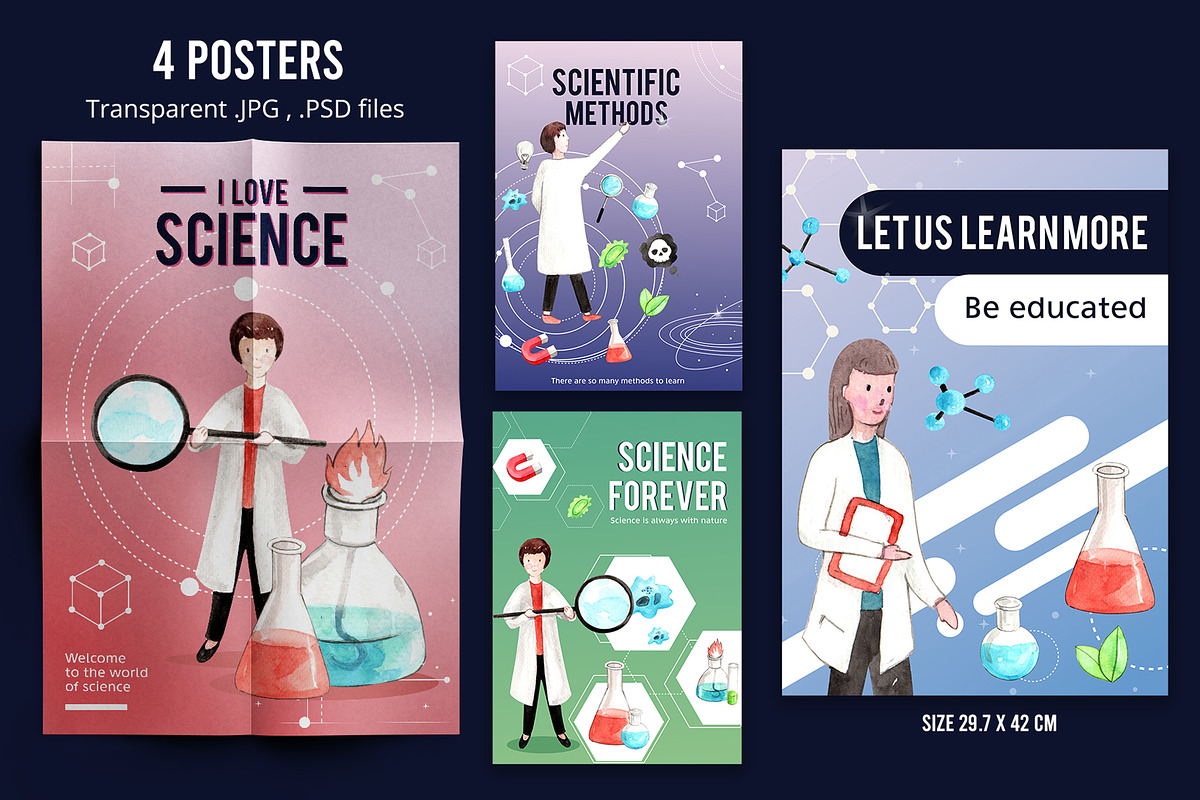 Science and scientific equipments, a Decorative Illustration by CreativeValuation (Photo 4 of 14)
