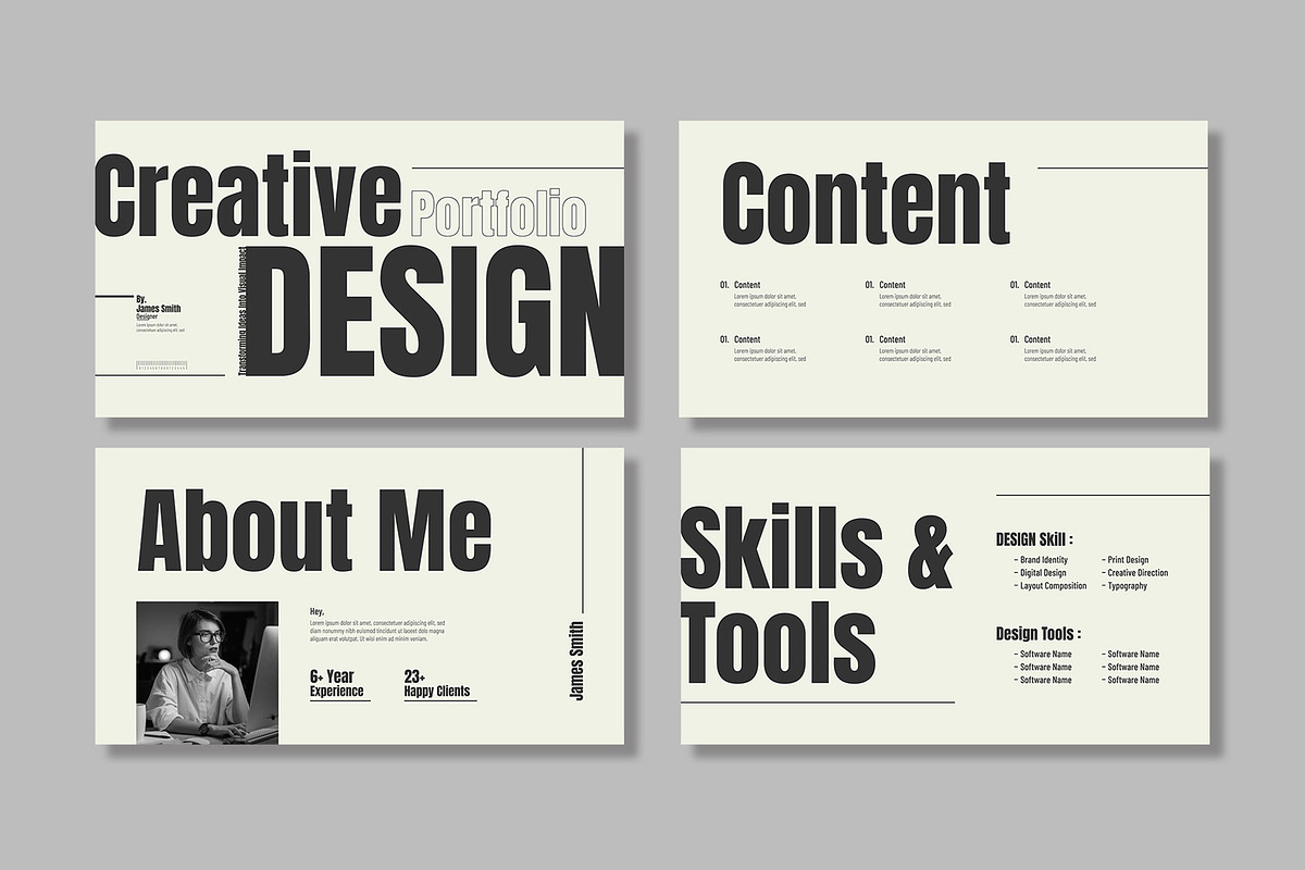 Portfolio Presentation Template, a Presentation Template by Mighty-Slide (Photo 2 of 5)