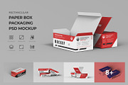 Rectangular Paper Box Packaging PSD, a Packaging Mockup by Ram Studio LLC (Thumbnail 1 of 19)