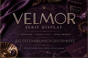 Velmor Luxury Serif Display Font