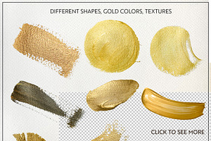 Golden Acrylic Brush Strokes