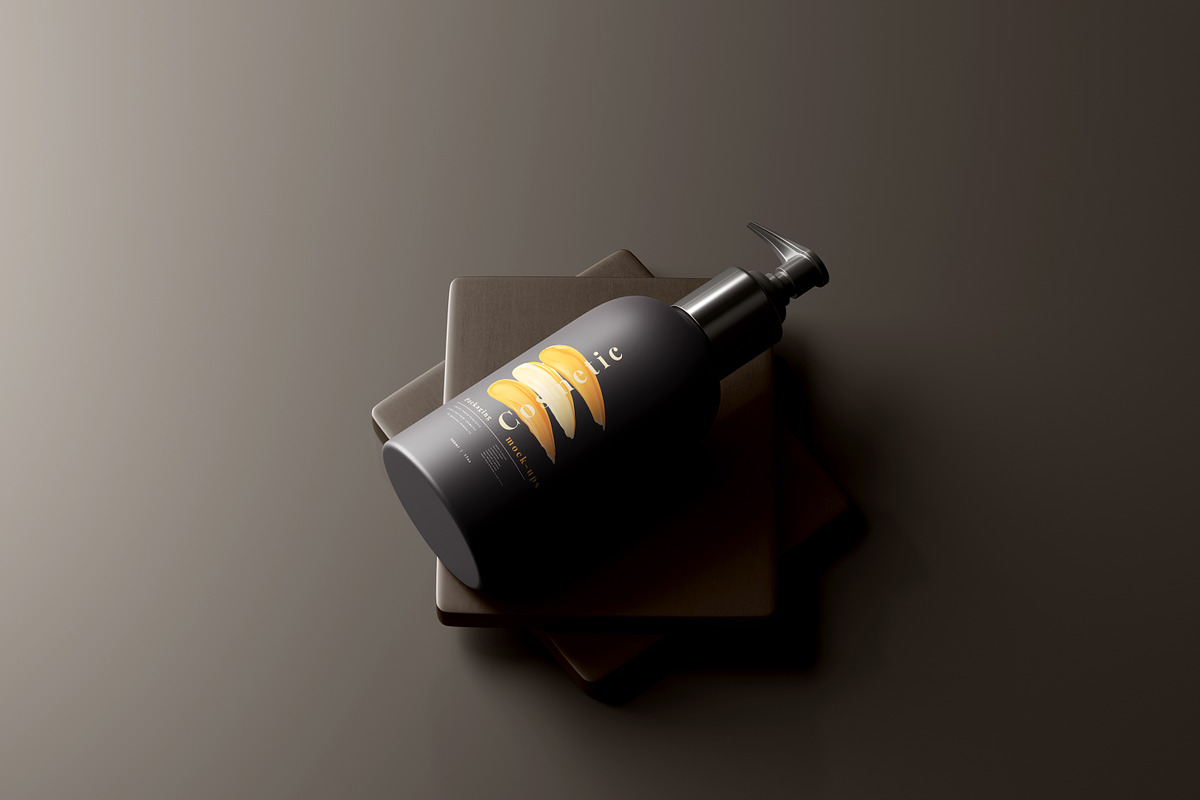 Dark Plastic Cosmetic Mockup Bundle, a Cups & Container Mockup by pmvch (Photo 80 of 111)